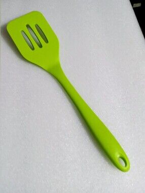 Core Kitchen Slotted Silicone Turner Green 11.65" Dishwasher Safe